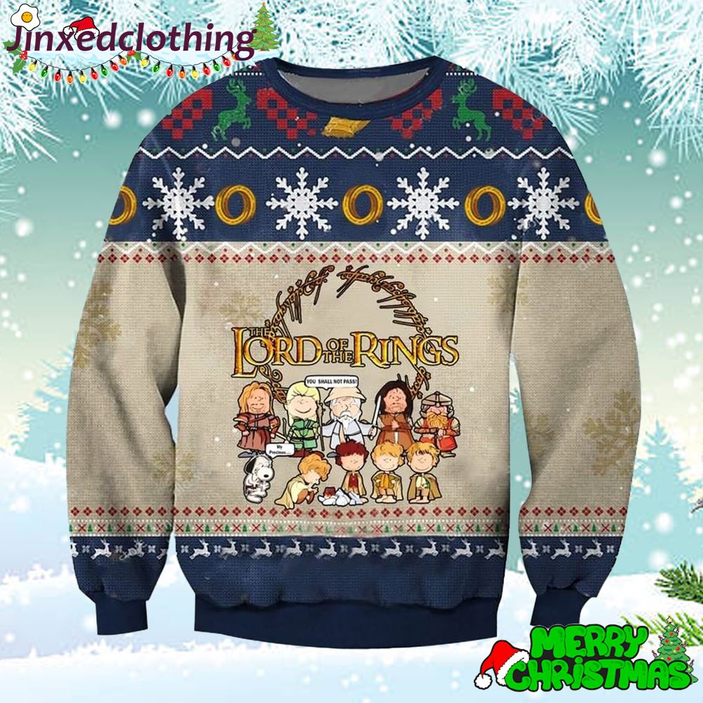 Woolen Sweater Peanuts Movie Ugly Christmas 